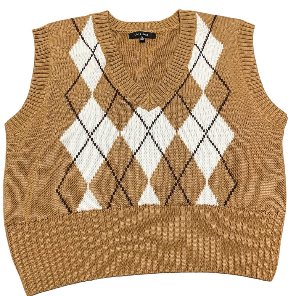 Love Tree Women’s Crop Sweater Vest